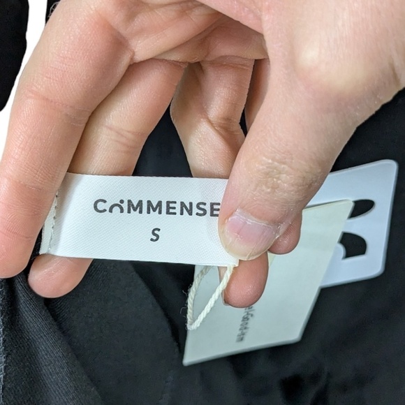 Commense Black Mid Length Stretch Dress Size S - Picture 3 of 3